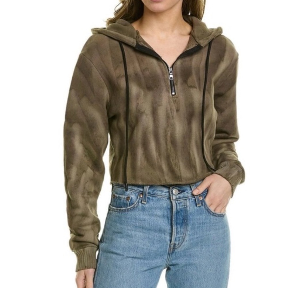 Cotton Citizen Crop Zip Hoodie